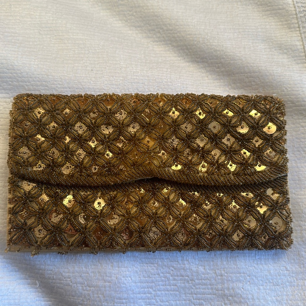 Vintage MM Kane beaded evening clutch